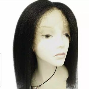 Kinky straight lakefront 360 wig natural color